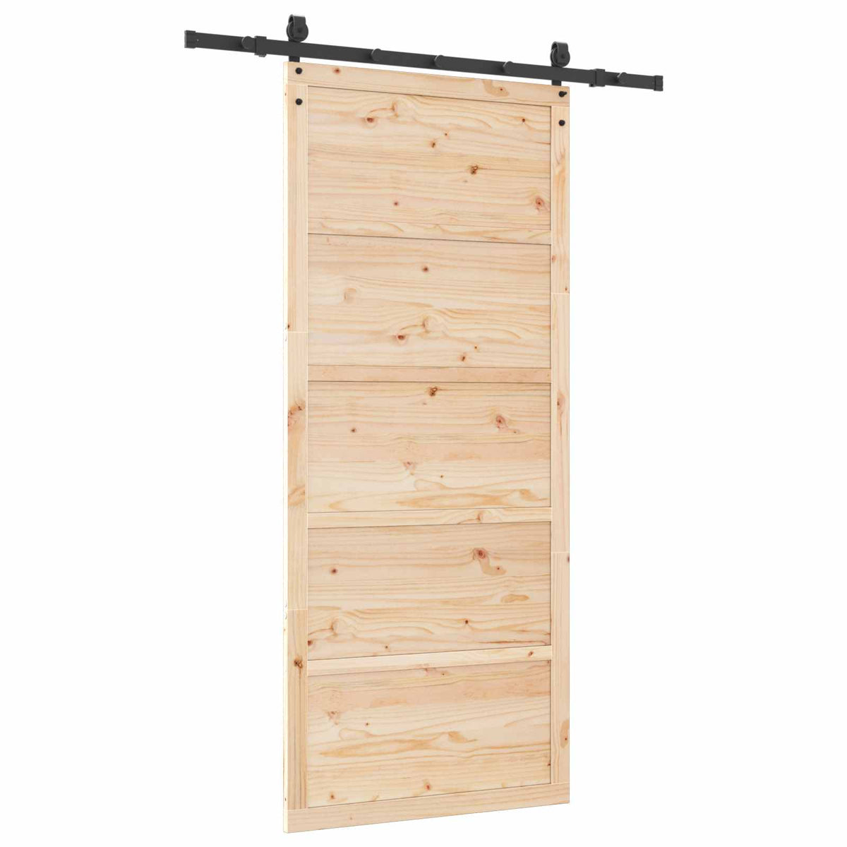 Sliding Door Natural 80 x 208 cm Solid Pine Wood