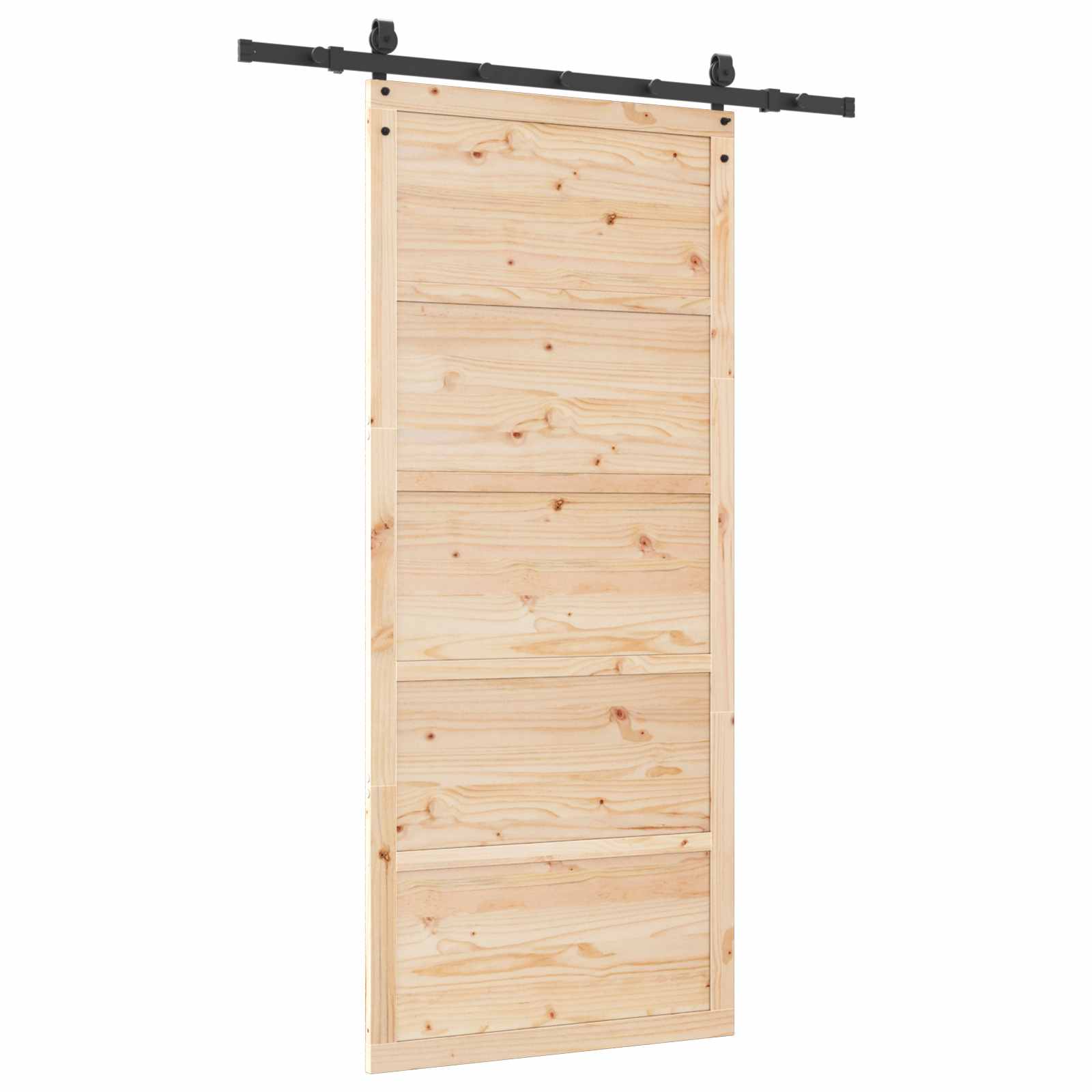 Sliding Door Natural 80 x 208 cm Solid Pine Wood