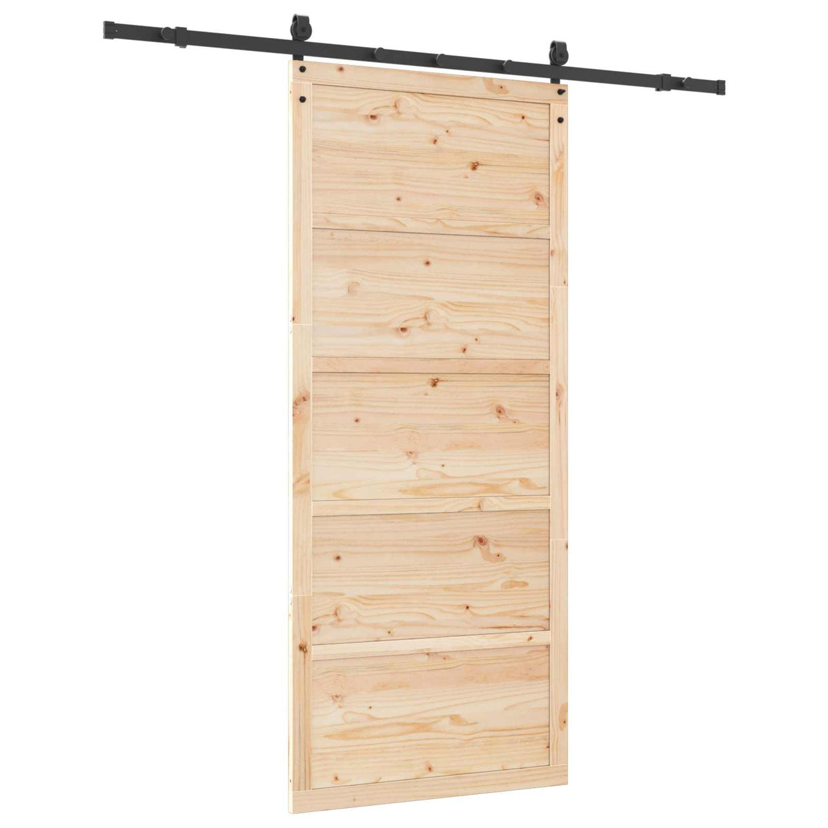 Sliding Door Natural 80 x 208 cm Solid Pine Wood