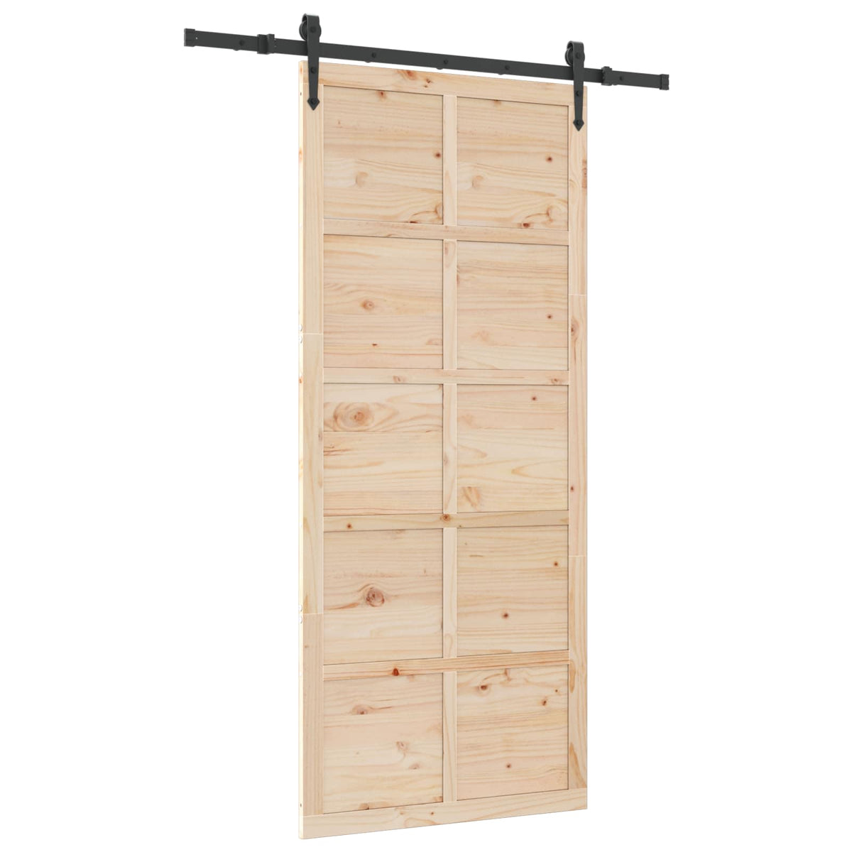 Sliding Door Natural 80 x 208 cm Solid Pine Wood