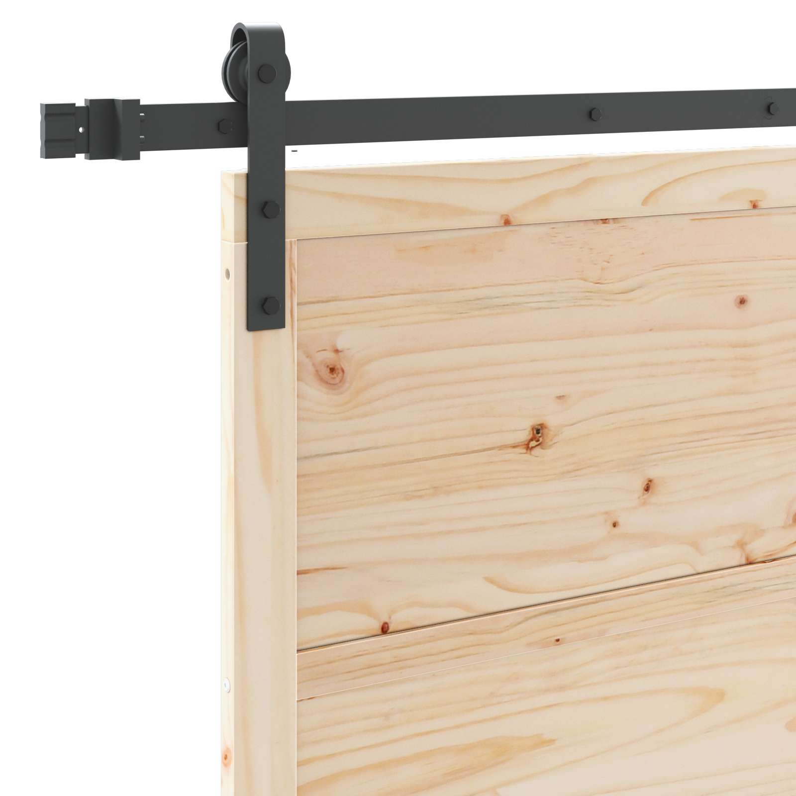 Sliding Door Natural 80 x 208 cm Solid Pine Wood