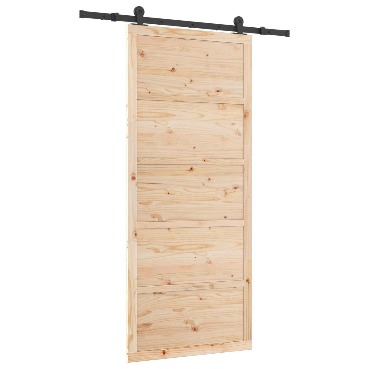 Sliding Door Natural 80 x 208 cm Solid Pine Wood