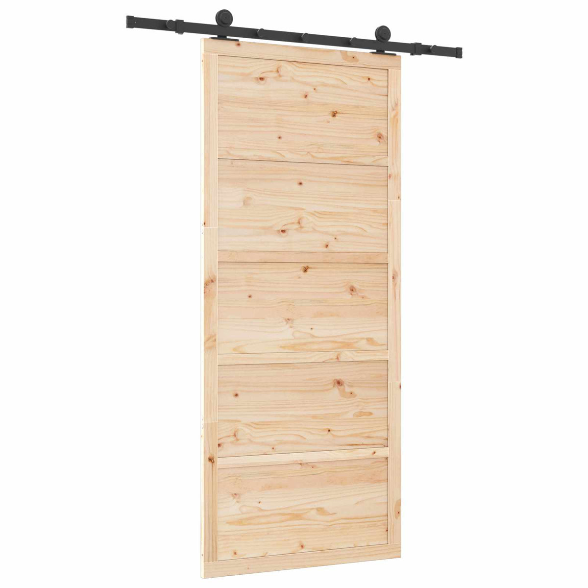 Sliding Door Natural 80 x 208 cm Solid Pine Wood