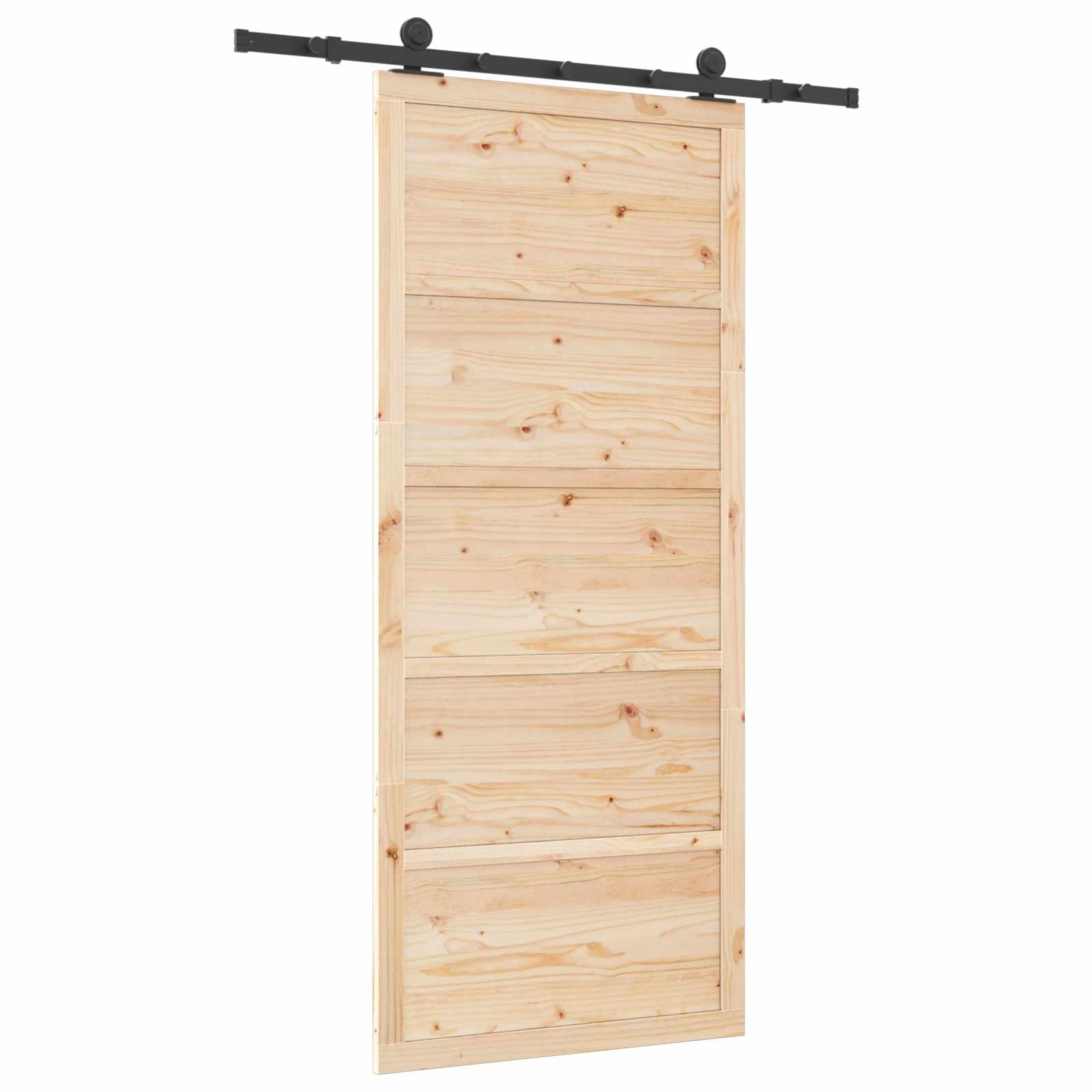 Sliding Door Natural 80 x 208 cm Solid Pine Wood