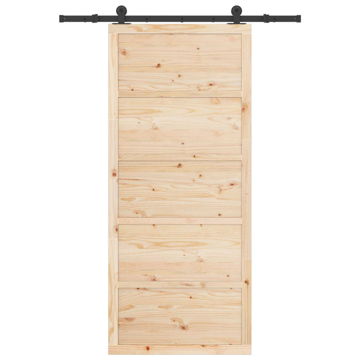 Sliding Door Natural 80 x 208 cm Solid Pine Wood