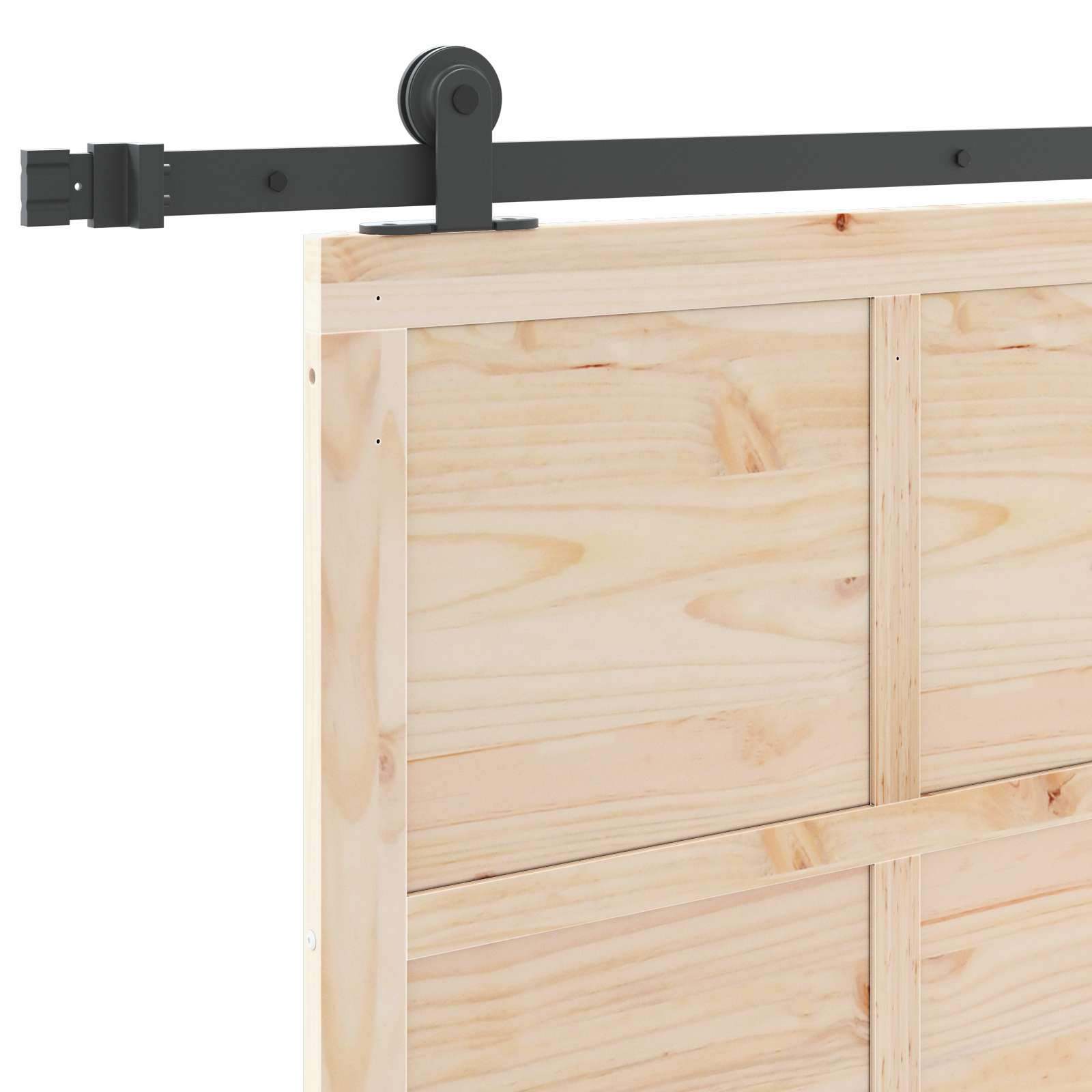 Sliding Door Natural 100 x 208 cm Solid Pine Wood