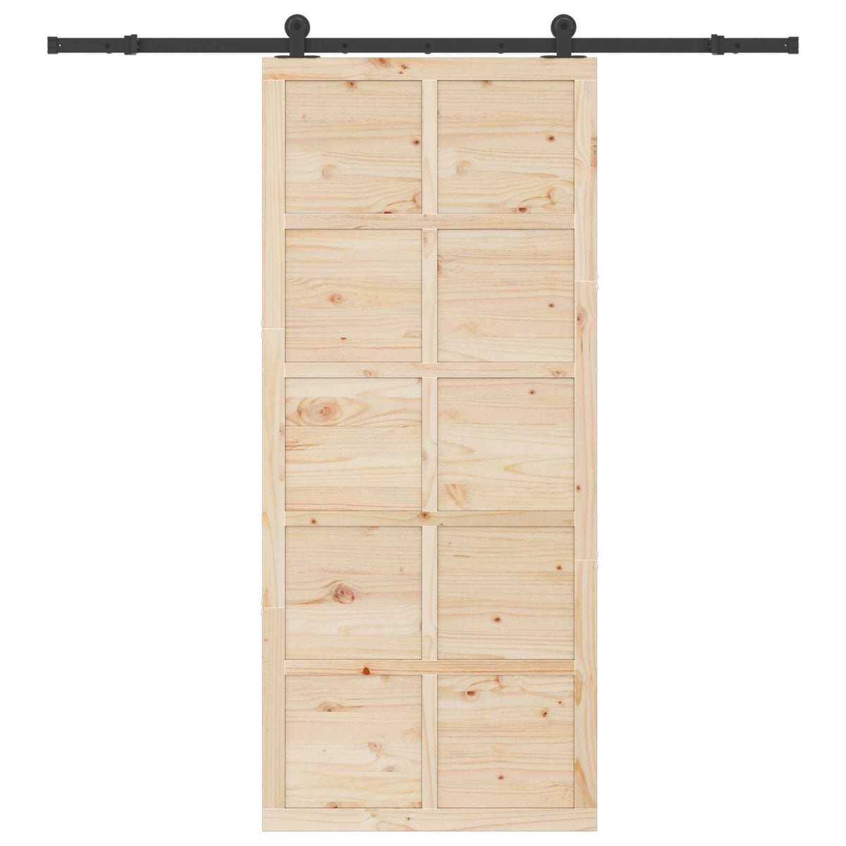 Sliding Door Natural 80 x 208 cm Solid Pine Wood