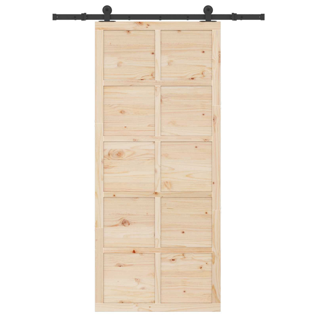 Sliding Door Natural 80 x 208 cm Solid Pine Wood