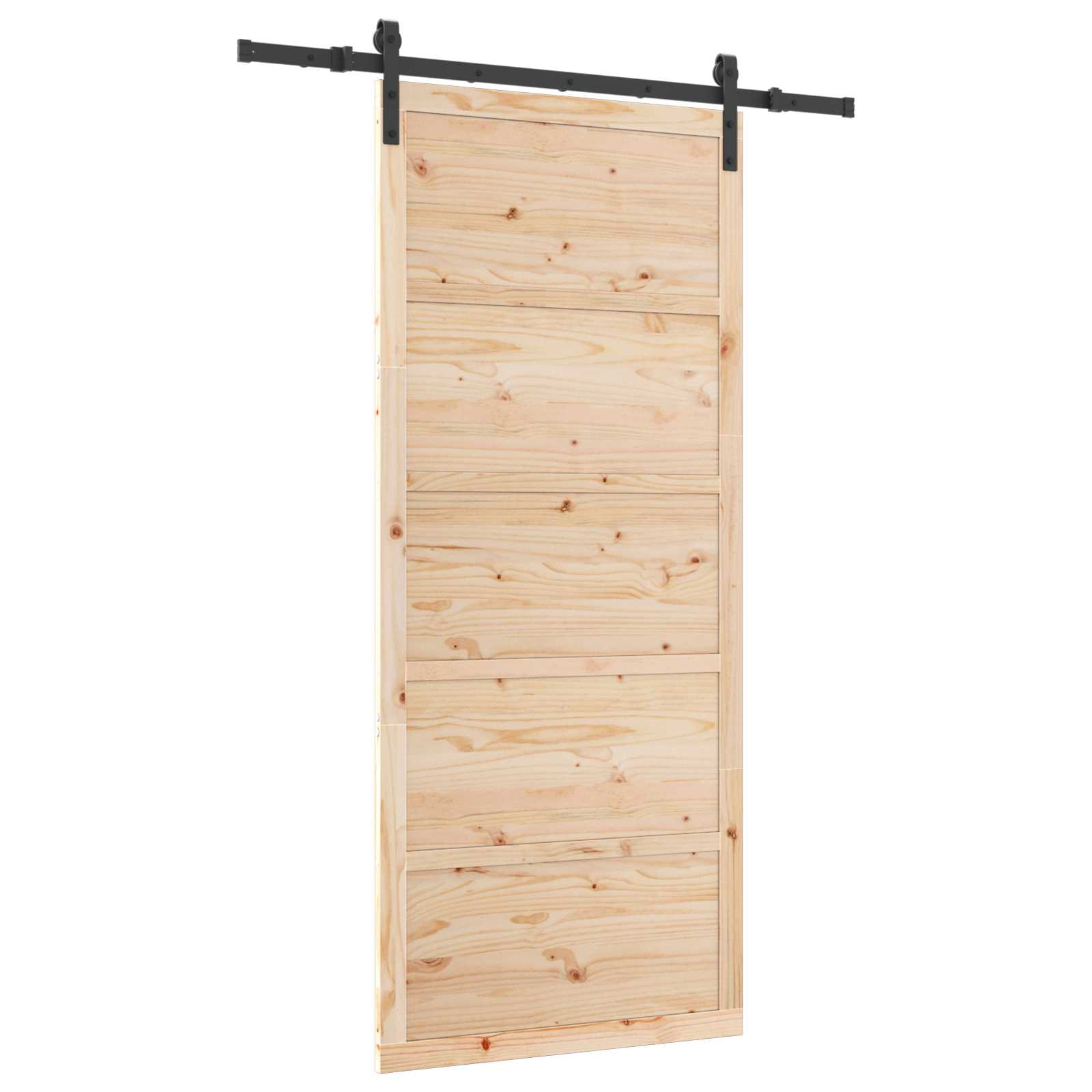 Sliding Door Natural 80 x 208 cm Solid Pine Wood
