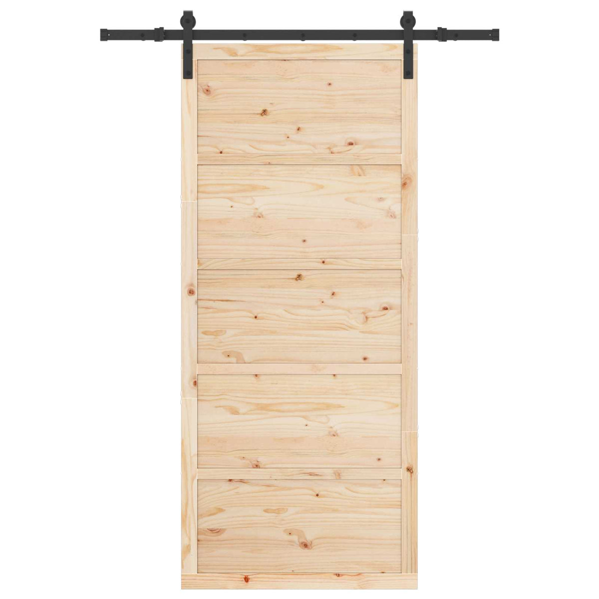 Sliding Door Natural 80 x 208 cm Solid Pine Wood