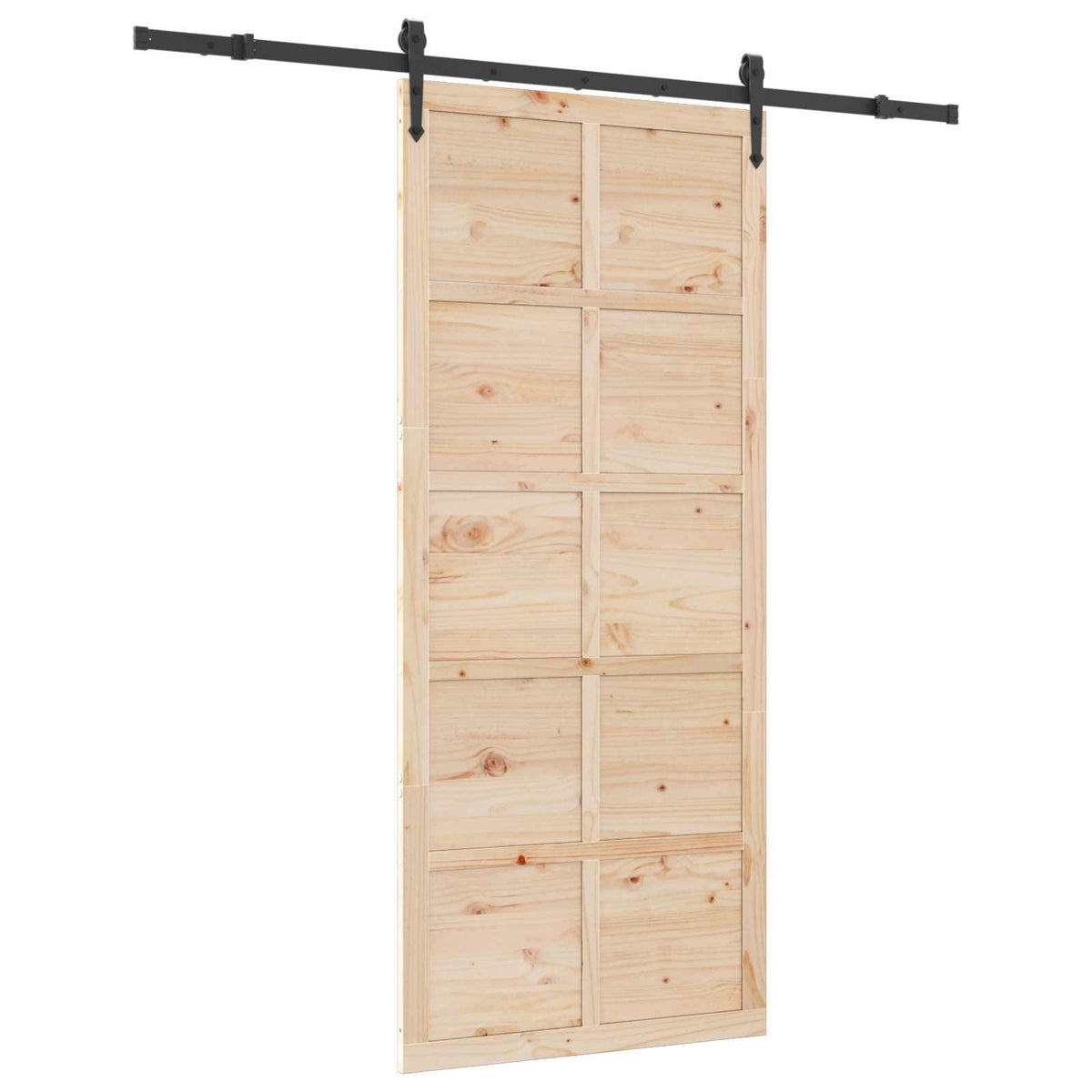 Sliding Door Natural 80 x 208 cm Solid Pine Wood