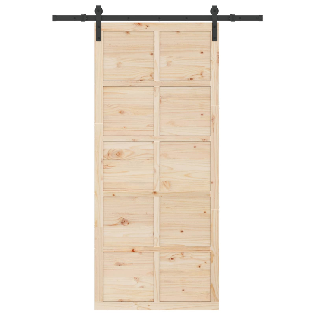 Sliding Door Natural 80 x 208 cm Solid Pine Wood