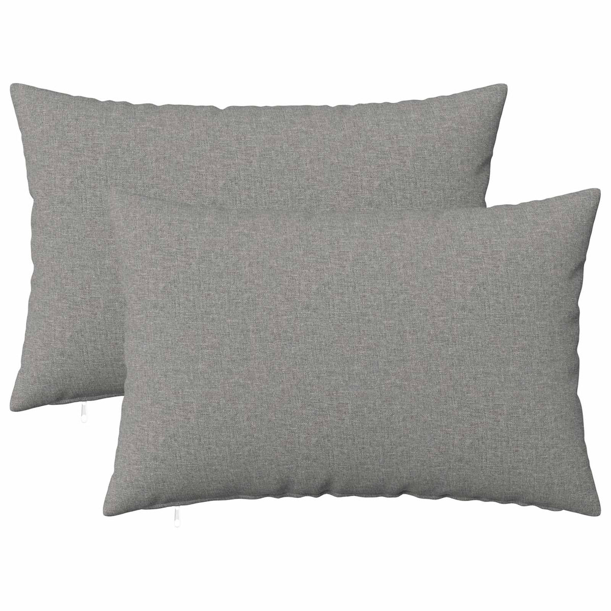 Cushion with Pillow HEERLEN 2 pcs Cloud Grey Fabric