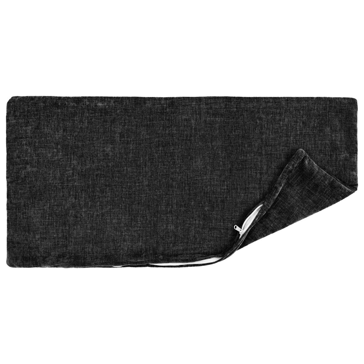 Cushion 6 pcs HEERLEN Anthracite 30 x 50 cm Chenille Fabric