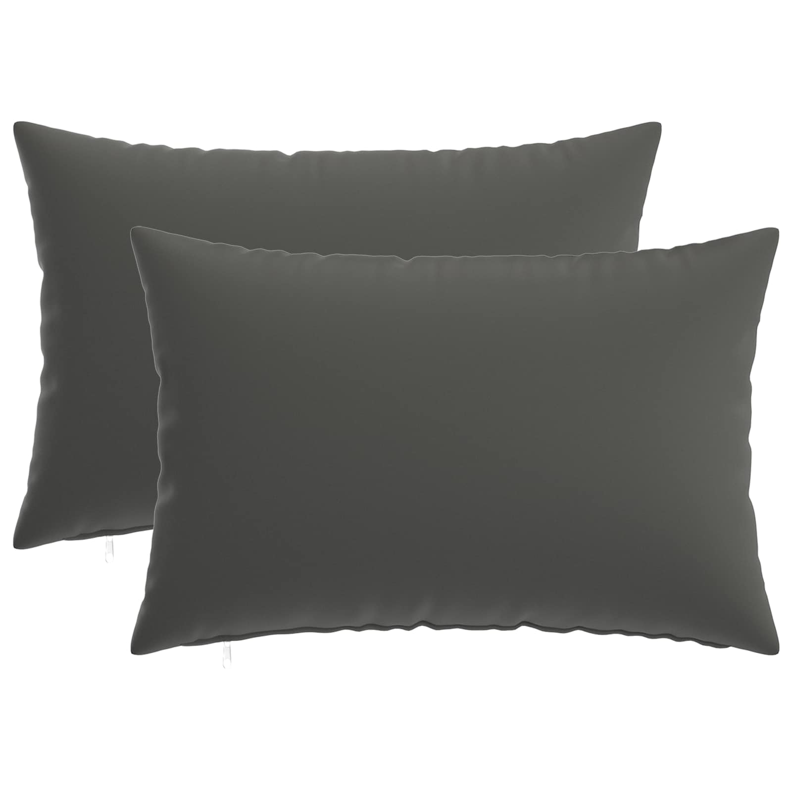 Cushion with Pillow HEERLEN 2 pcs Anthracite Polyester