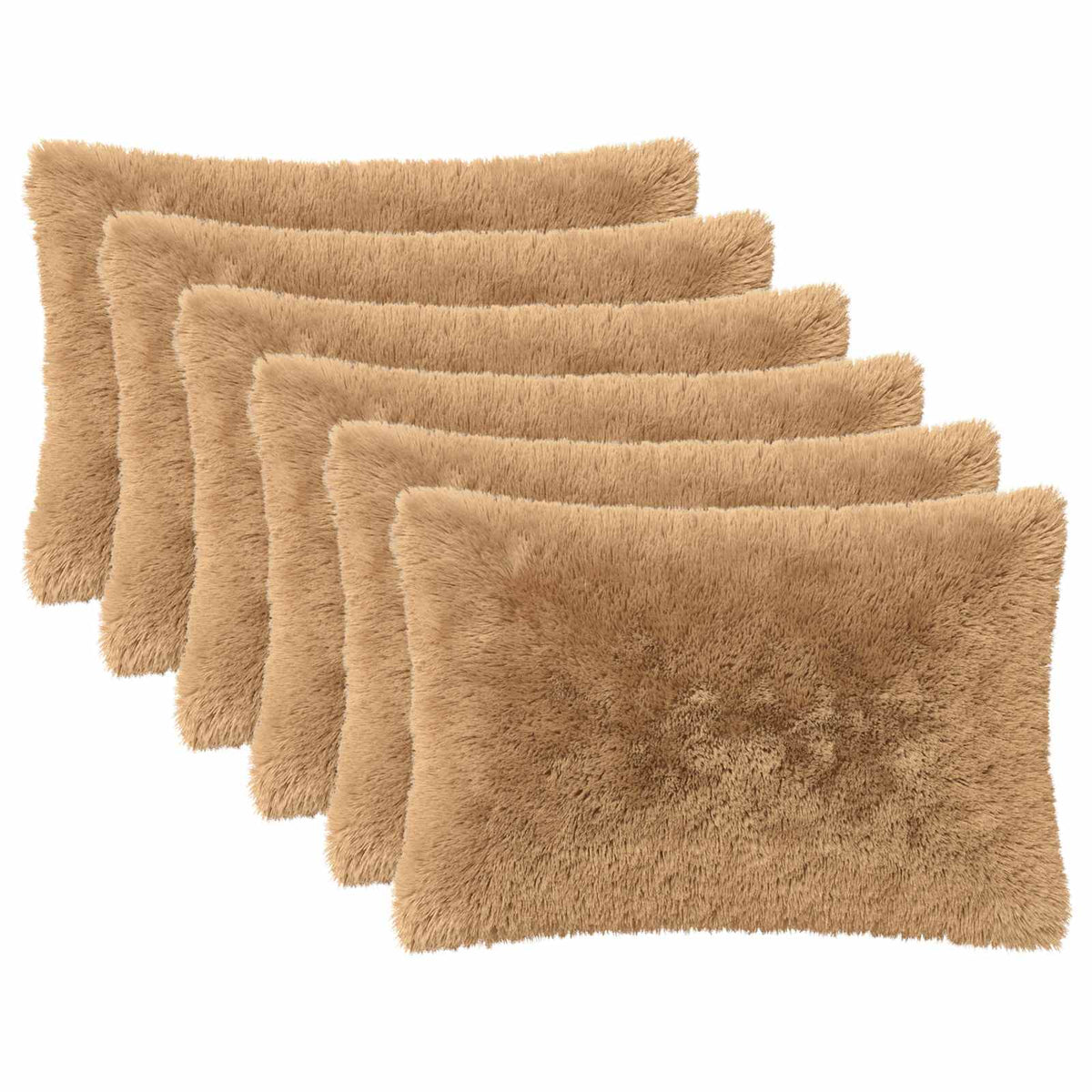 Cushion with Pillow HEERLEN 2 pcs Taupe PV Fleece
