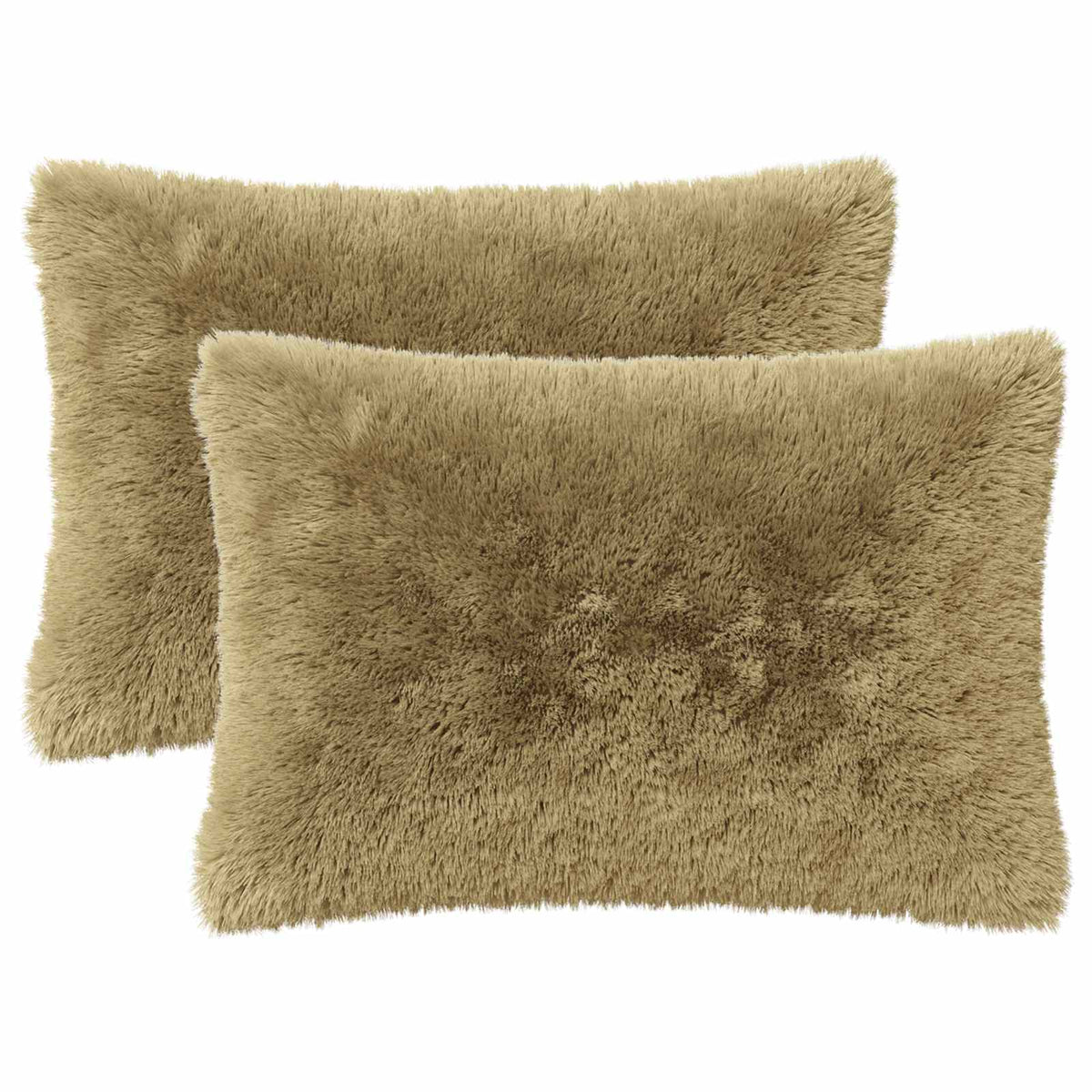 Cushion with Pillow HEERLEN 6 pcs Light Grey PV Fleece