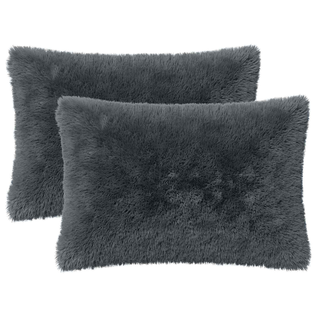 Cushion with Pillow HEERLEN 2 pcs Anthracite PV Fleece