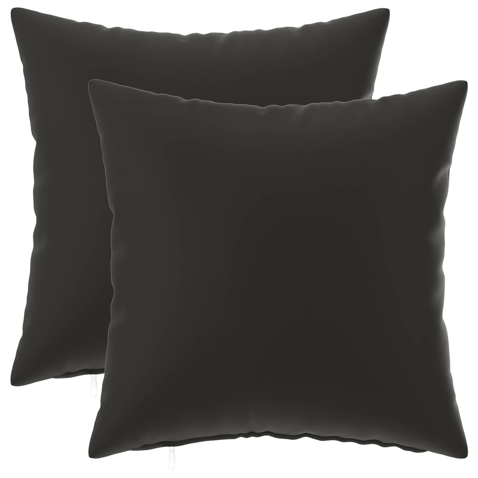 Cushion with Pillow HEERLEN 2 pcs Black Polyester