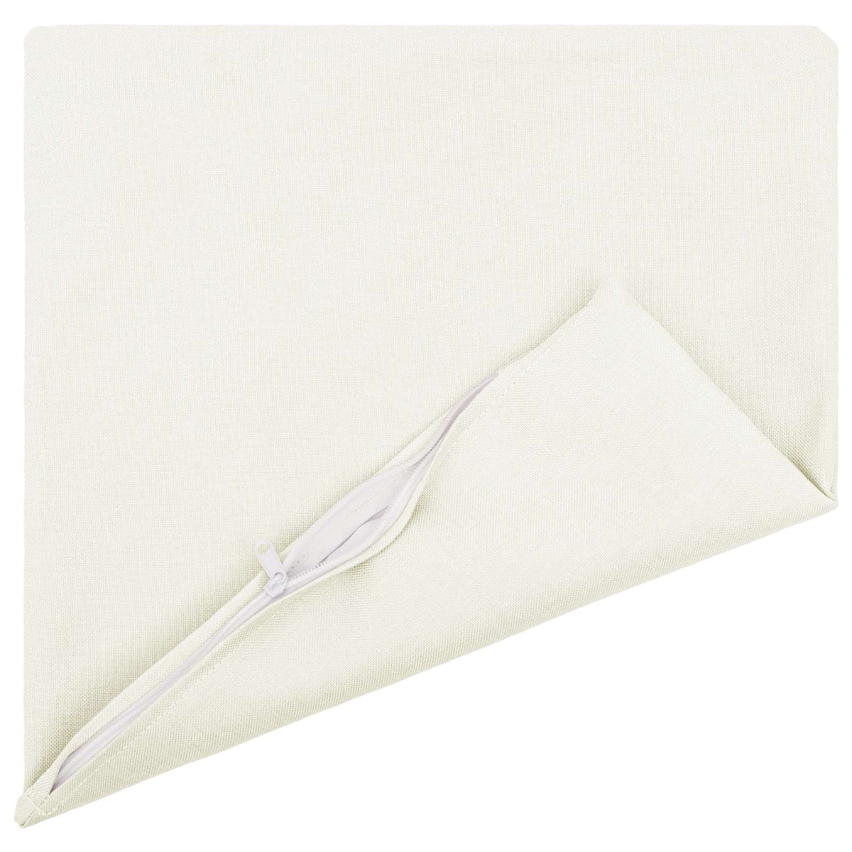 Cushion with Pillow HEERLEN 6 pcs White Fabric