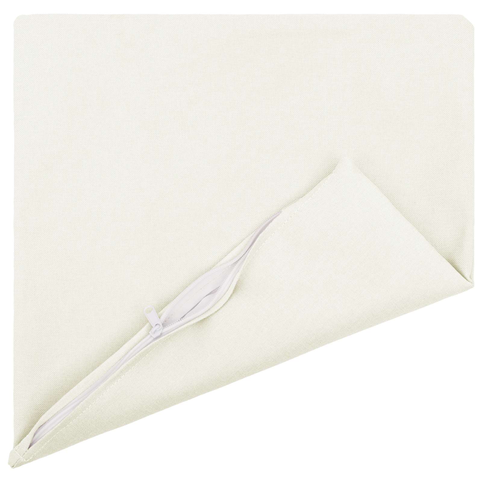 Cushion with Pillow HEERLEN 6 pcs White Fabric