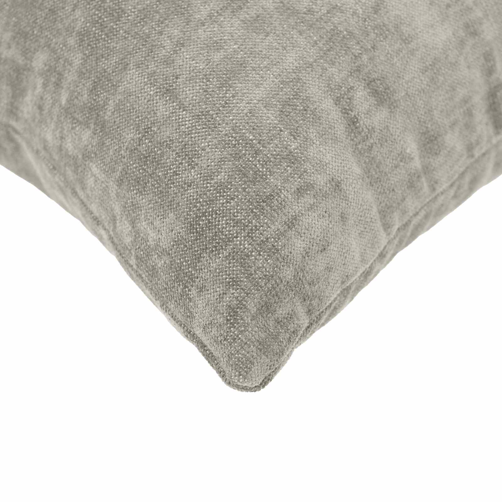 Cushion 6 pcs HEERLEN Light Grey 40 x 40 cm Chenille Fabric