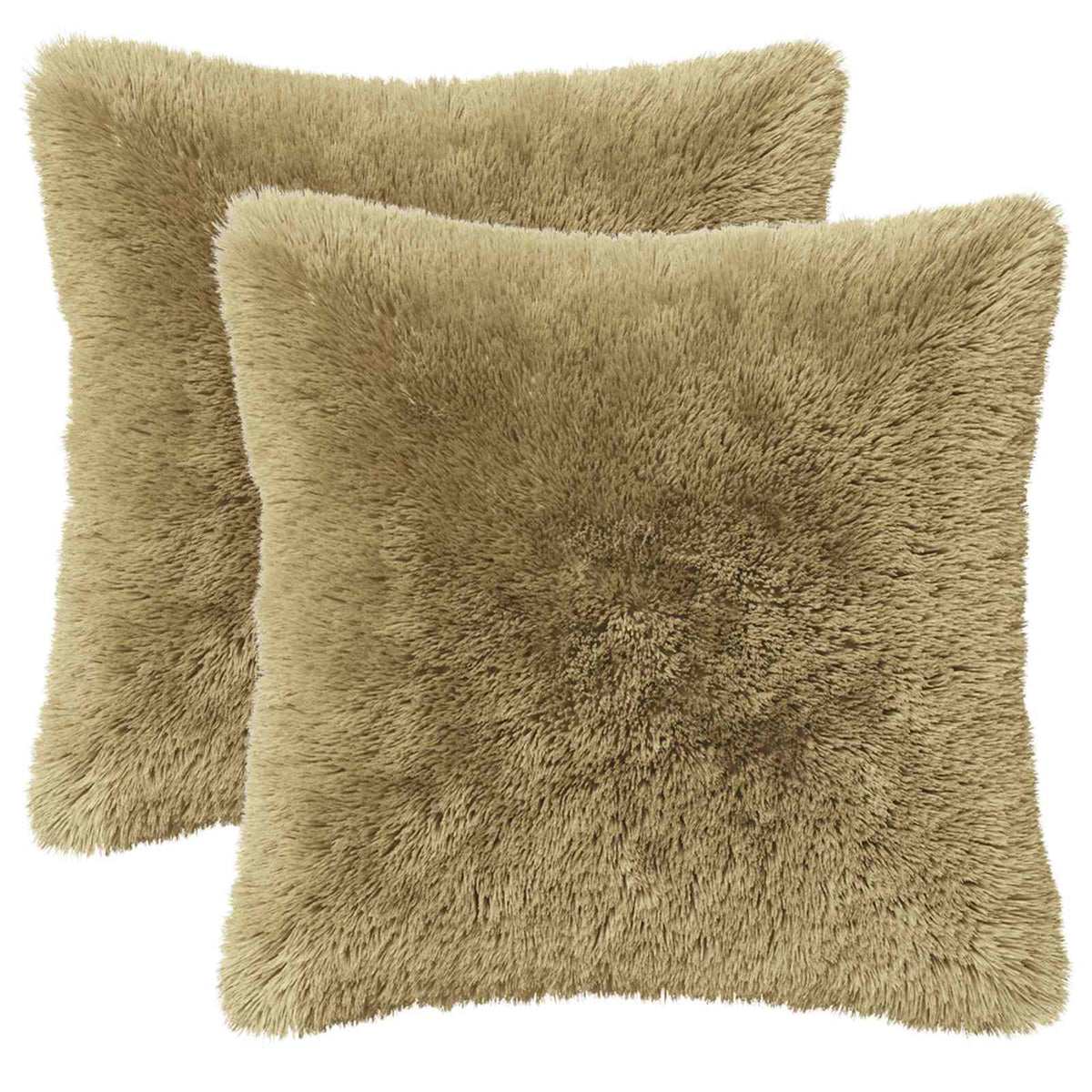 Cushion with Pillow HEERLEN 2 pcs Light Grey PV Fleece