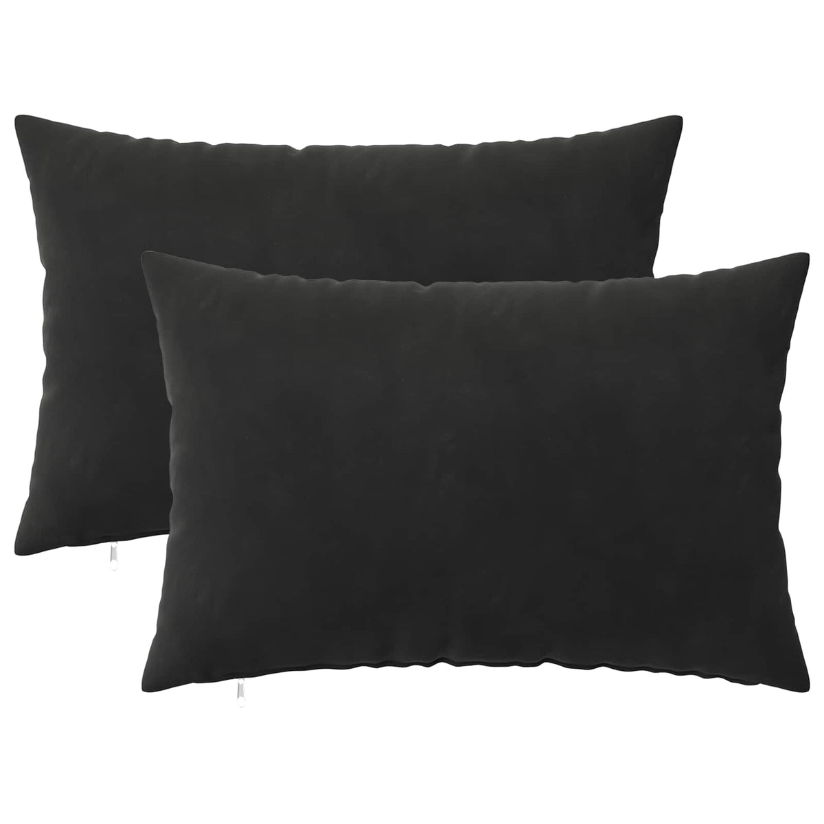 Cushion with Pillow HEERLEN 2 pcs Black Velvet