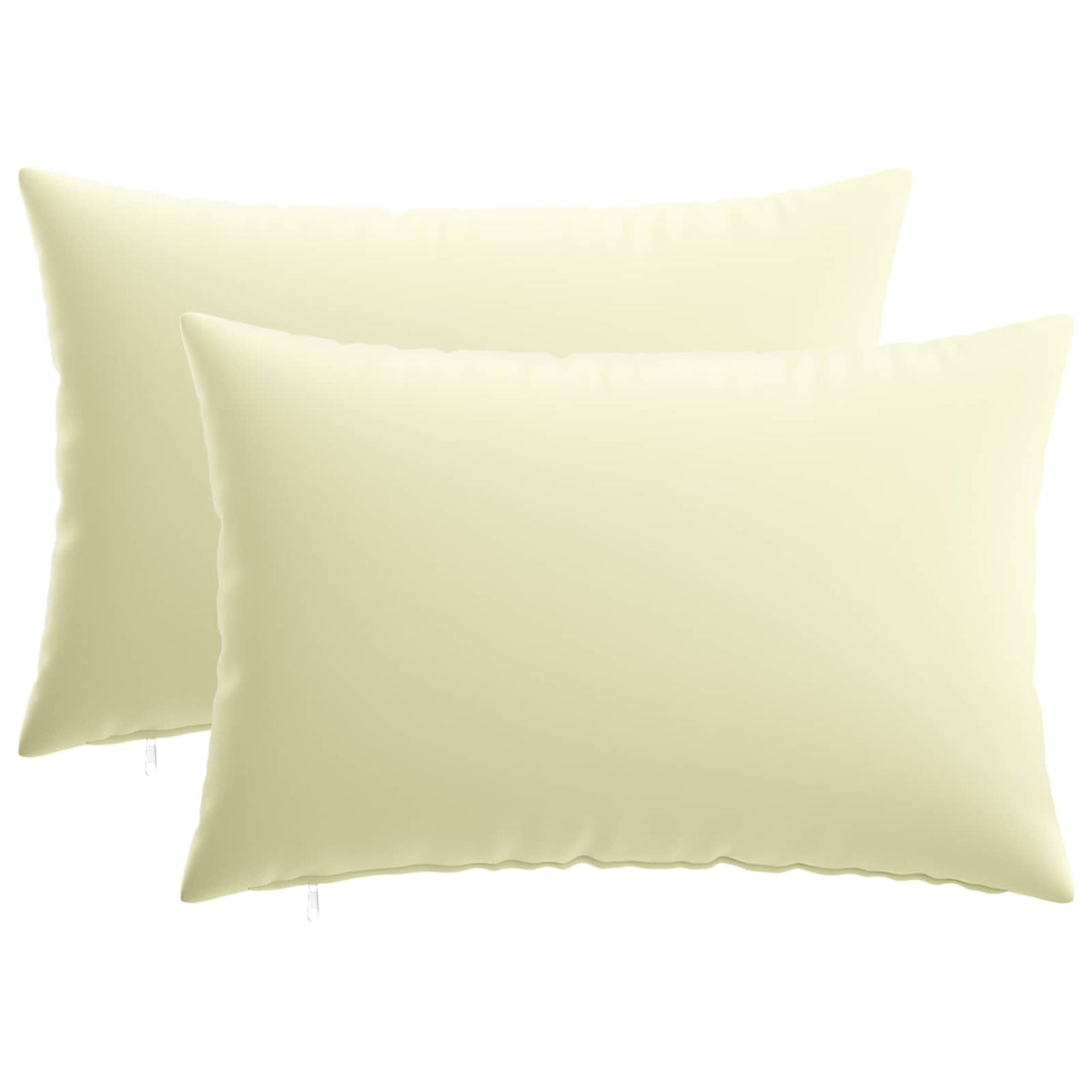 Cushion with Pillow HEERLEN 2 pcs Cream Polyester