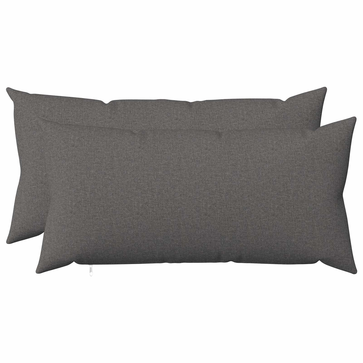 Cushion with Pillow HEERLEN 2 pcs Light Grey Fabric