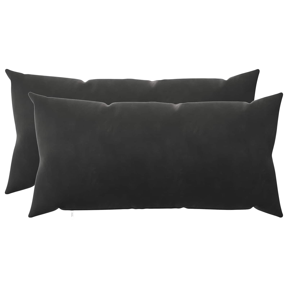 Cushion with Pillow HEERLEN 2 pcs Black Velvet