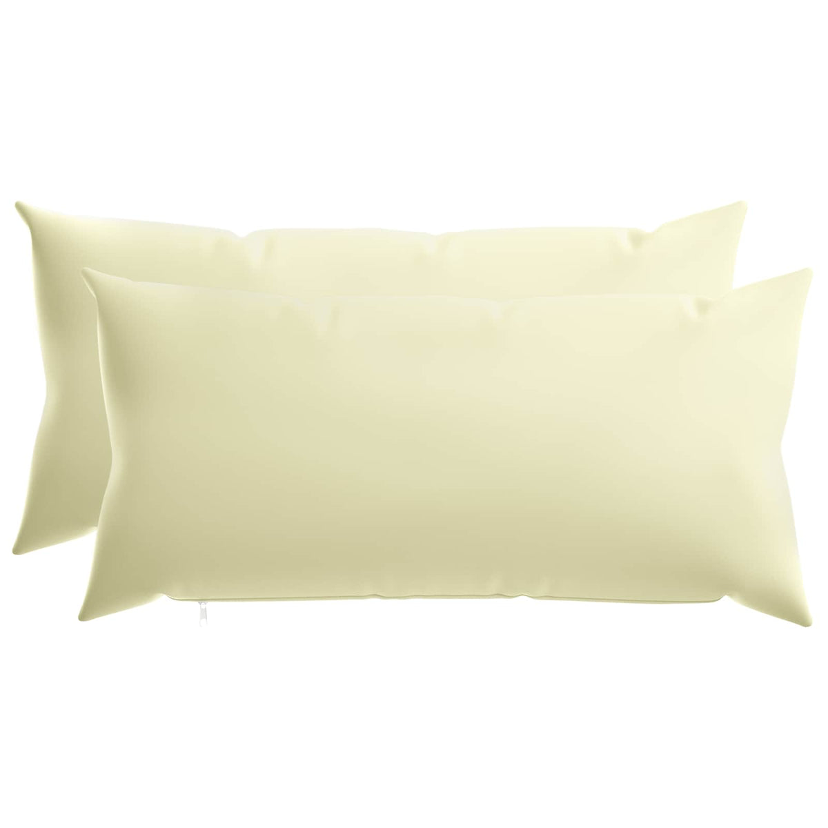 Cushion with Pillow HEERLEN 2 pcs Cream Polyester