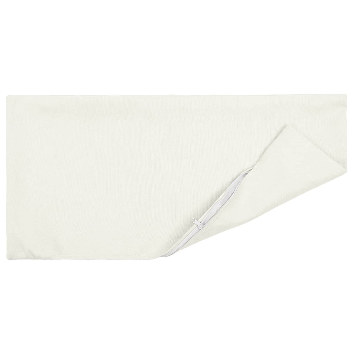 Cushion with Pillow HEERLEN 2 pcs White Fabric