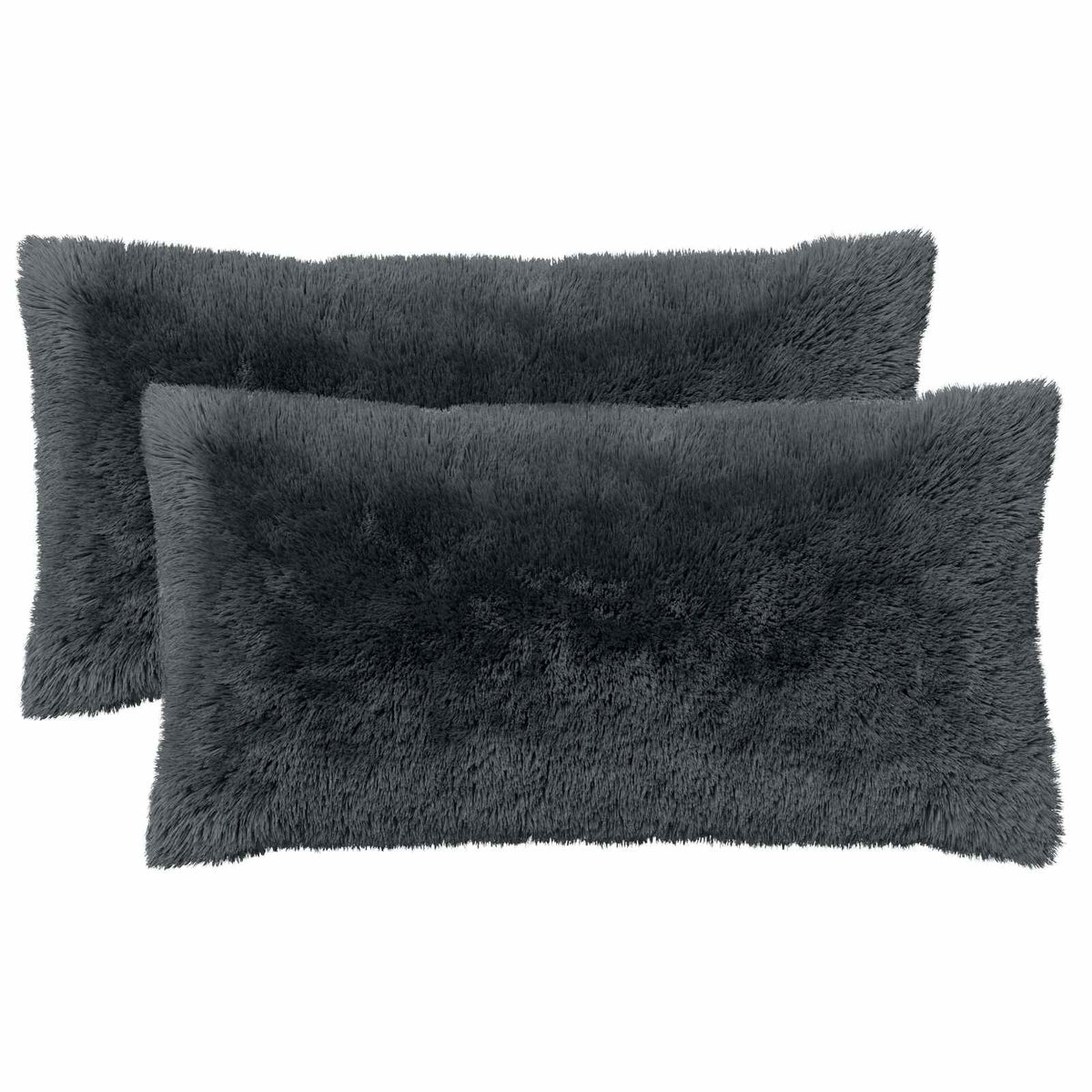 Cushion with Pillow HEERLEN 2 pcs Anthracite PV Fleece
