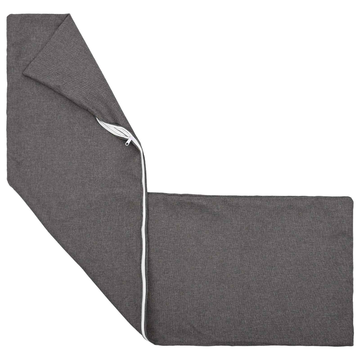 Cushion with Pillow HEERLEN Light Grey 40 x 145 cm Fabric