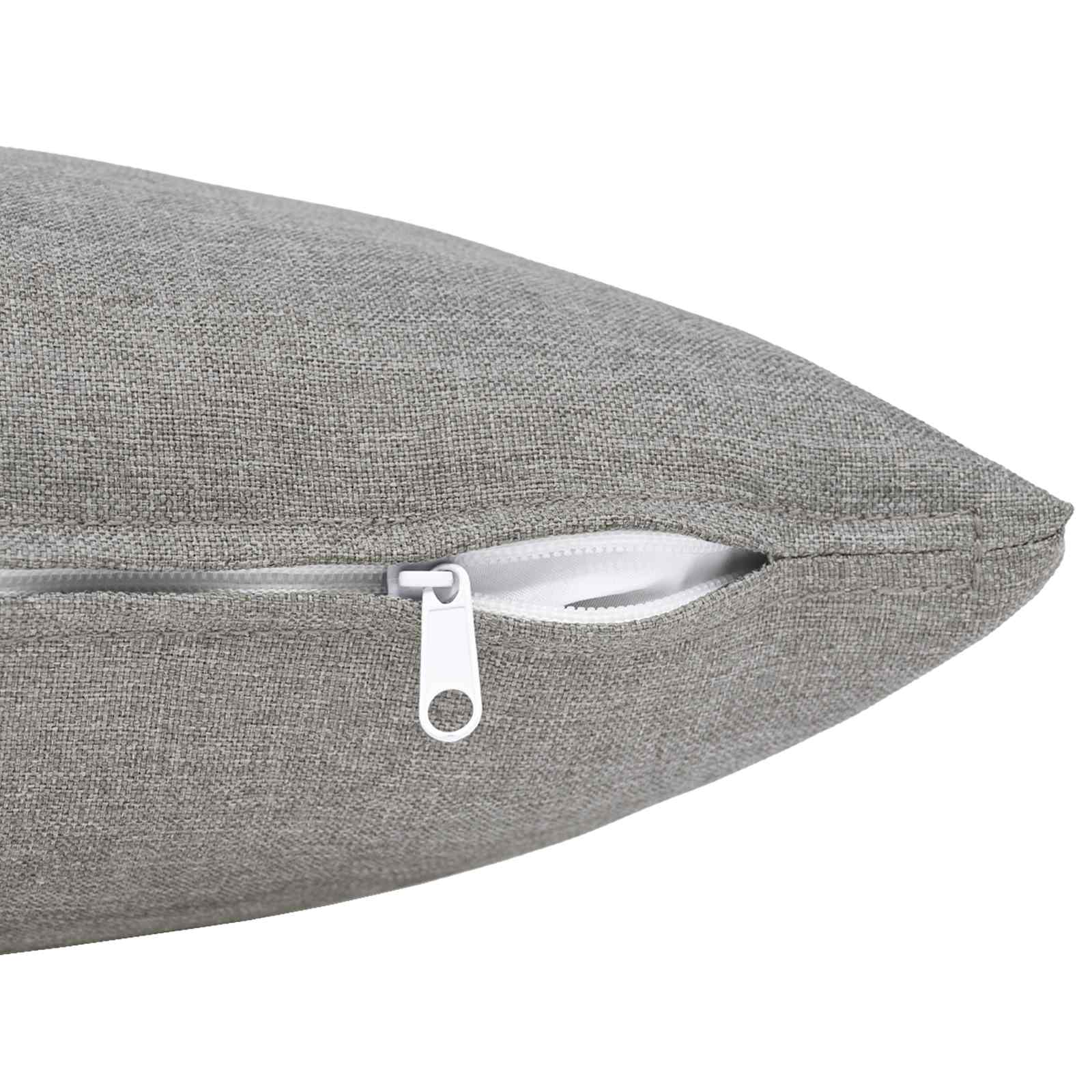 Cushion with Pillow HEERLEN Cloud Grey 40 x 145 cm Fabric