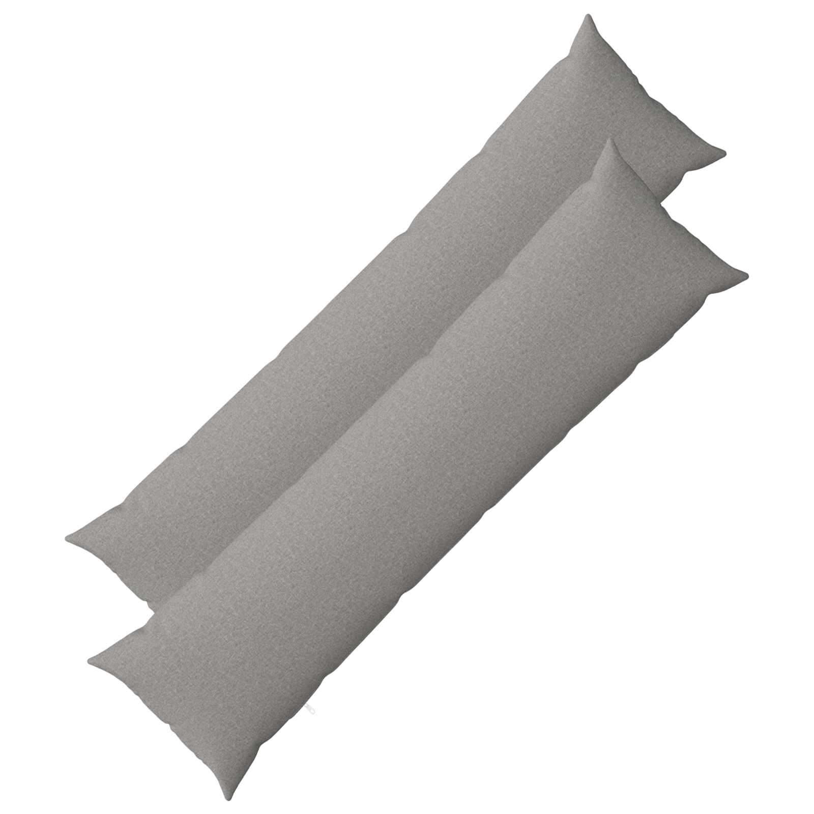 Cushion with Pillow HEERLEN 2 pcs Cloud Grey Fabric