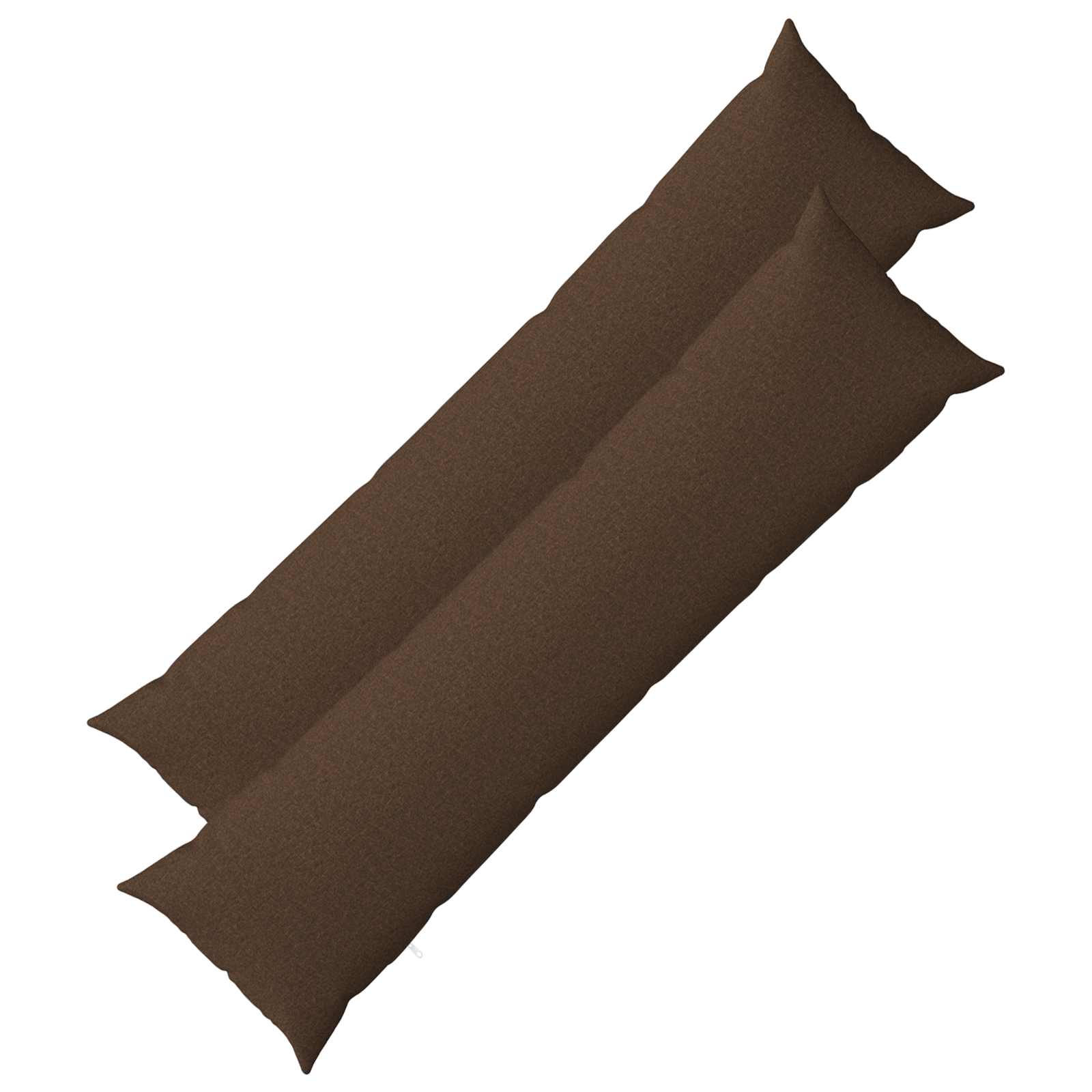 Cushion with Pillow HEERLEN 2 pcs Brown Fabric