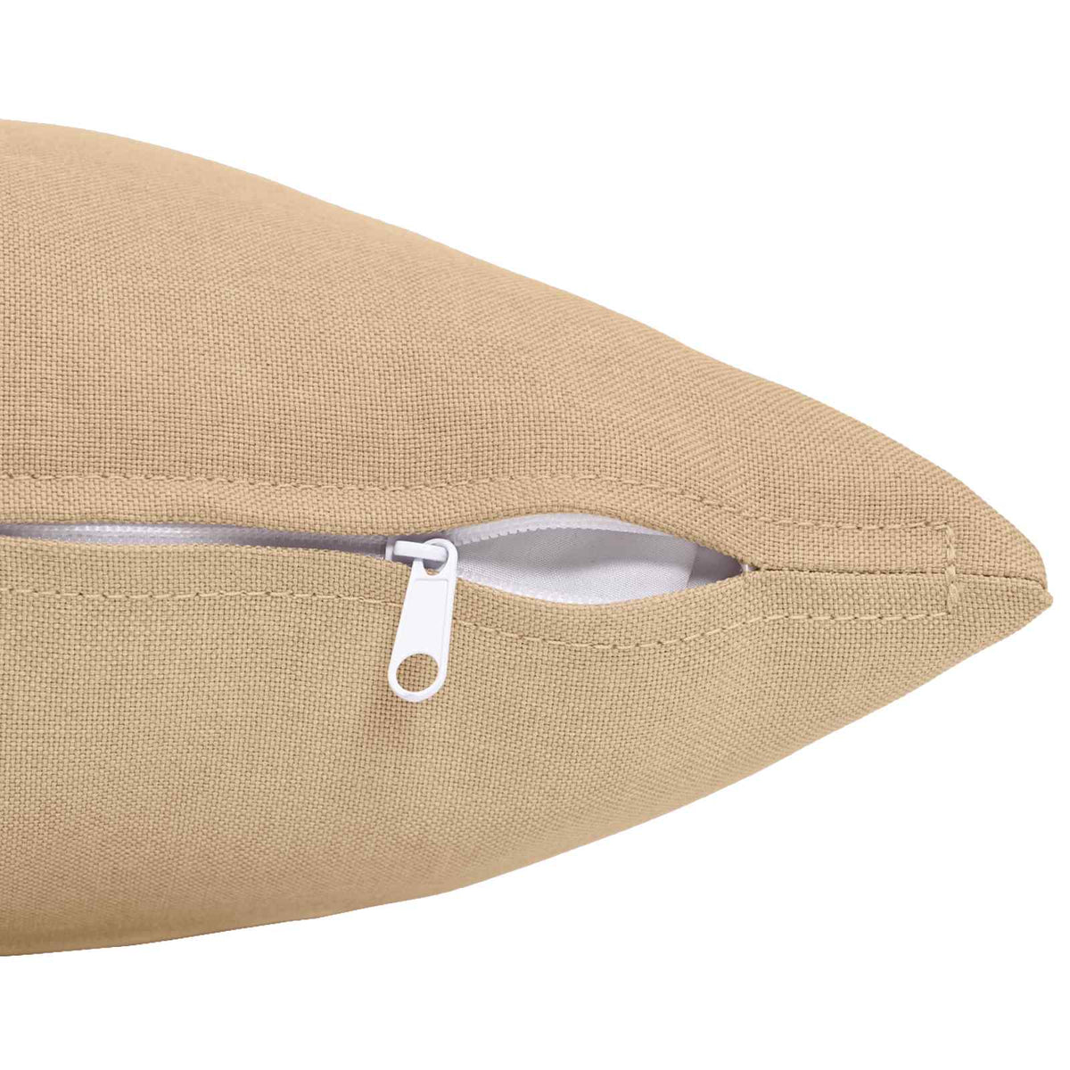 Cushion with Pillow HEERLEN Cream 40 x 145 cm Fabric