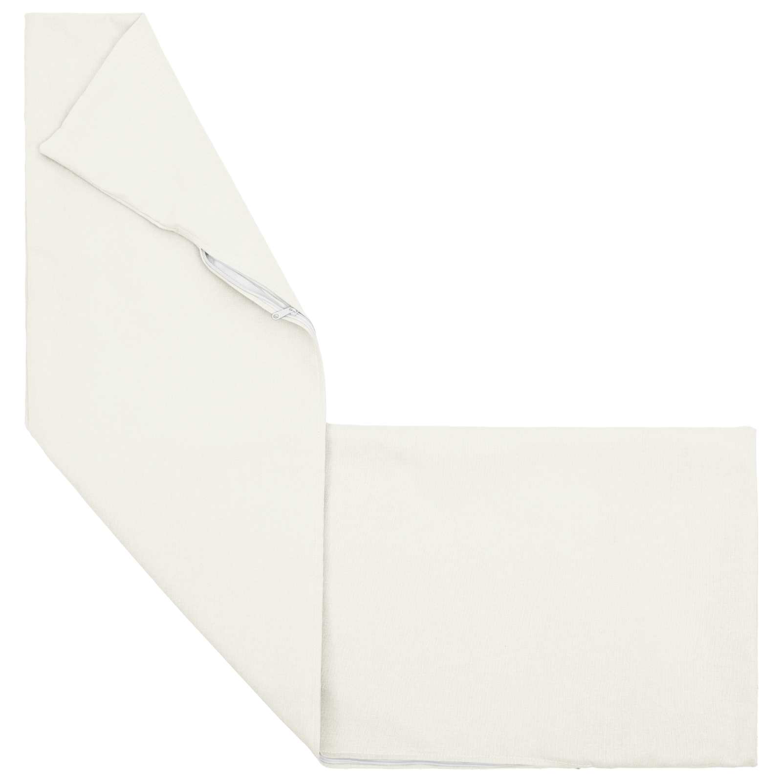 Cushion with Pillow HEERLEN White 40 x 145 cm Fabric