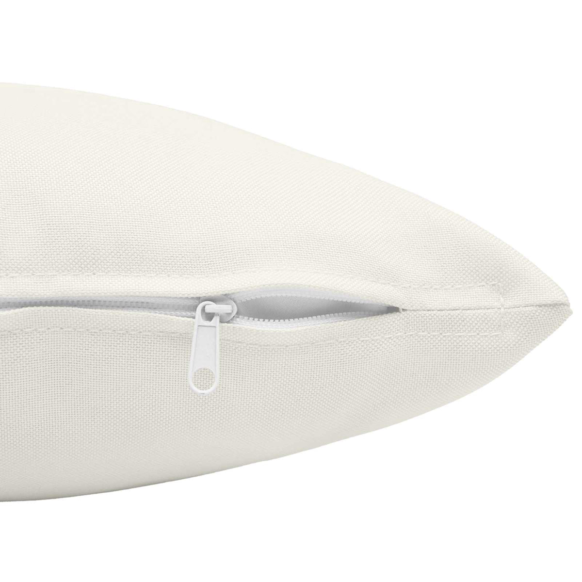 Cushion with Pillow HEERLEN 2 pcs White Fabric
