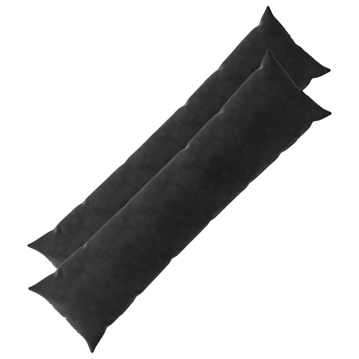 Cushion with Pillow HEERLEN 2 pcs Black Velvet