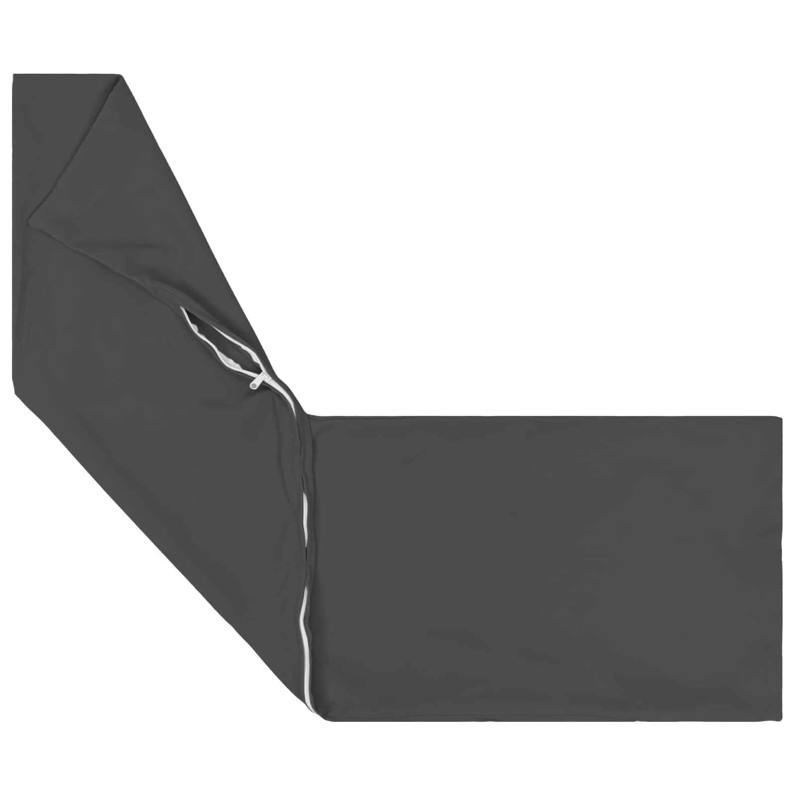 Cushion with Pillow HEERLEN Anthracite 40 x 145 cm Polyester