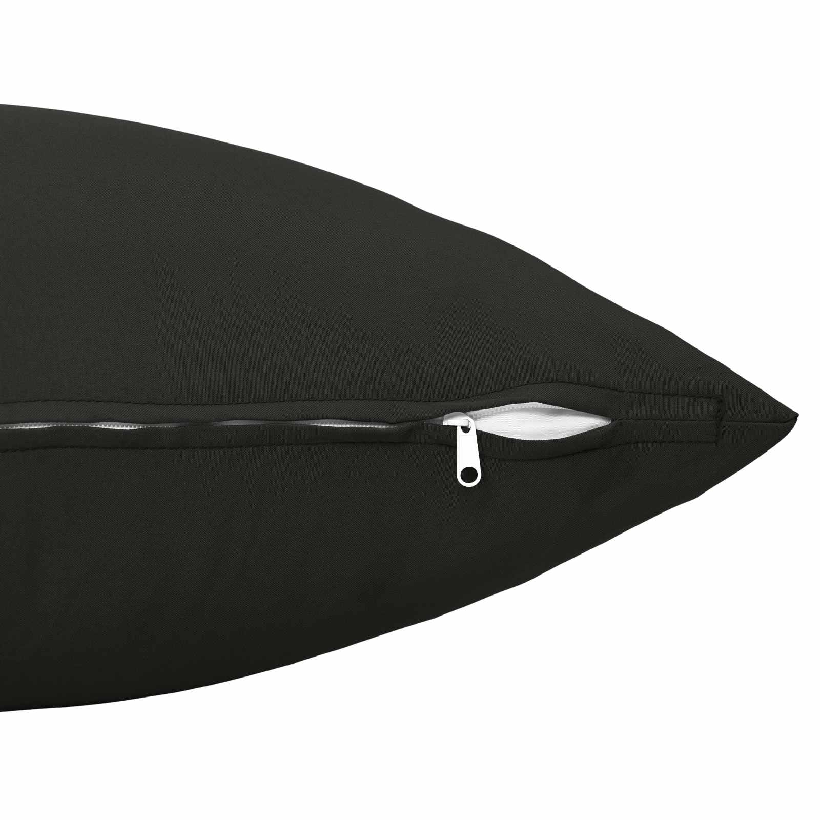 Cushion with Pillow HEERLEN Black 40 x 145 cm Polyester