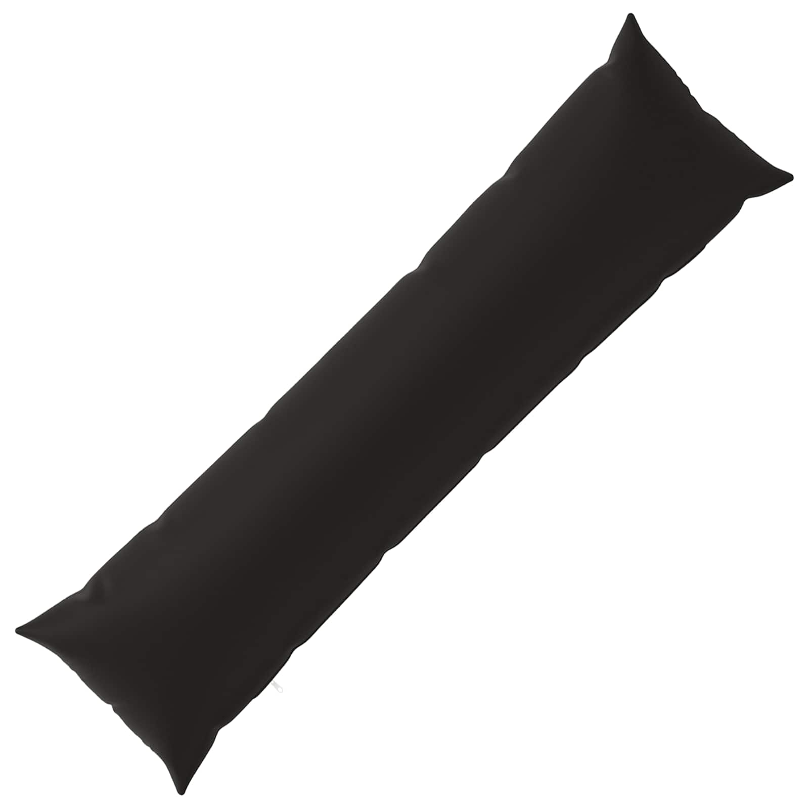 Cushion with Pillow HEERLEN Black 40 x 145 cm Polyester
