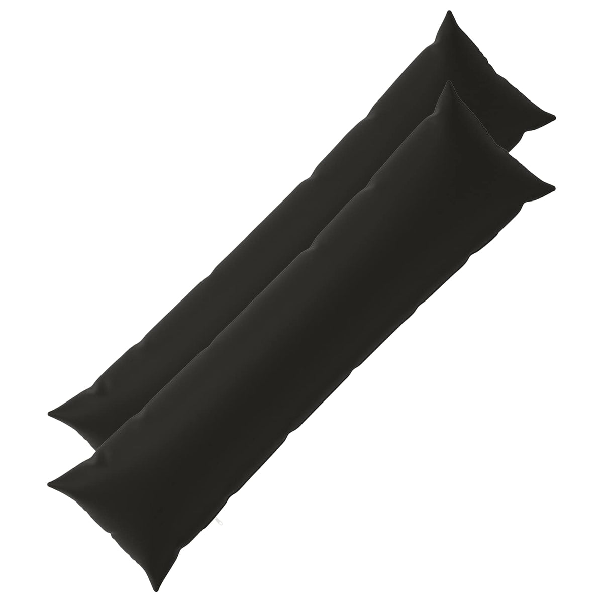 Cushion with Pillow HEERLEN 2 pcs Black Polyester