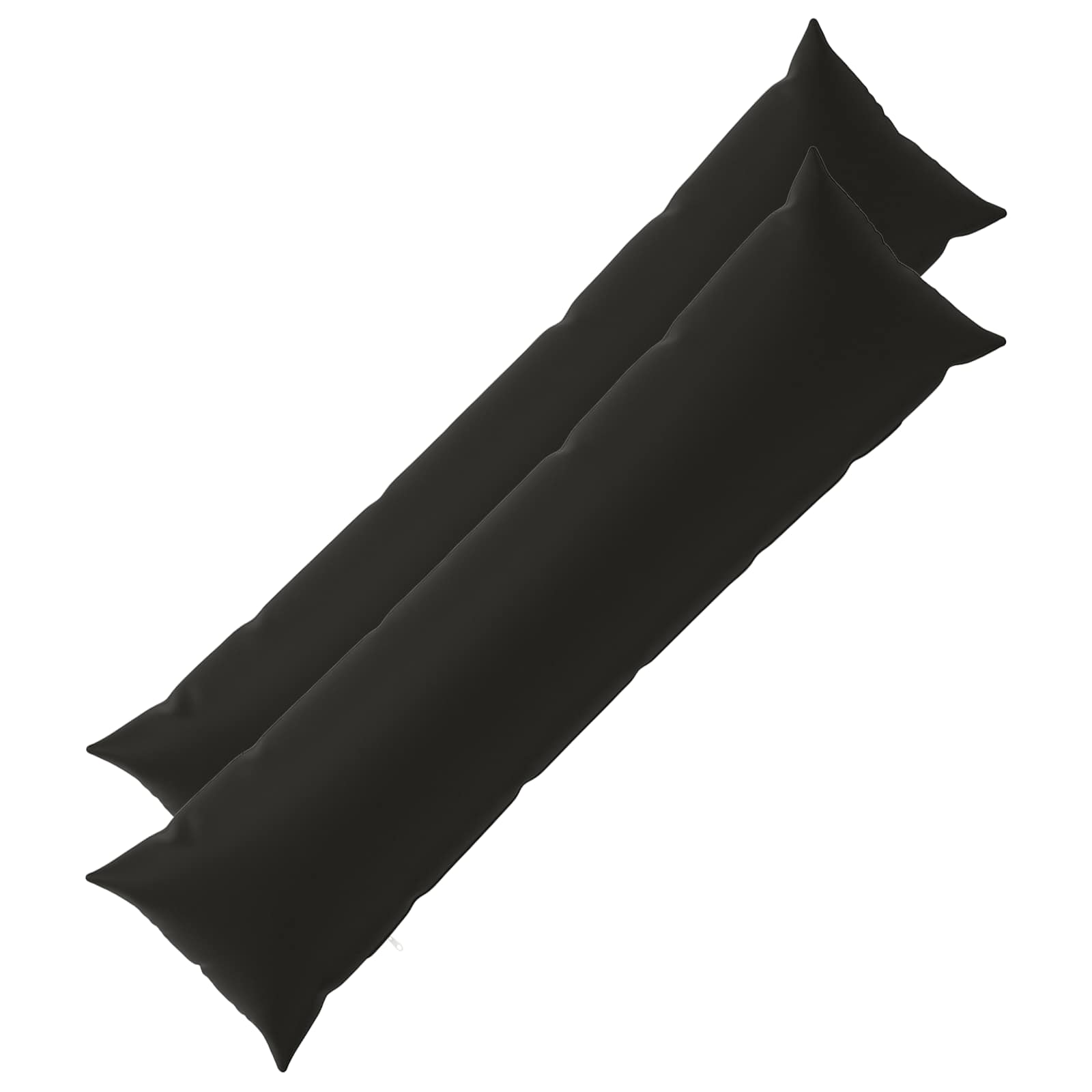 Cushion with Pillow HEERLEN 2 pcs Black Polyester
