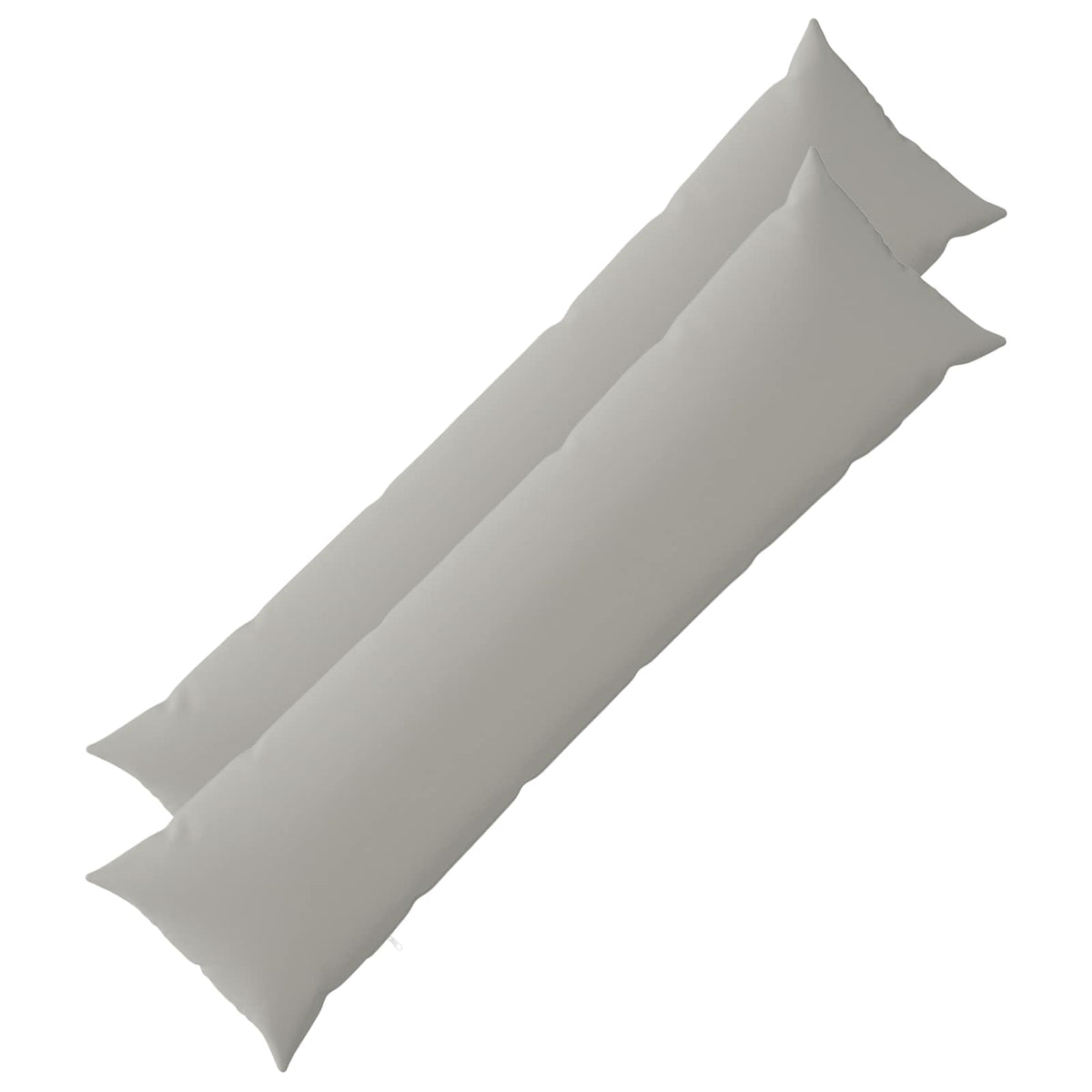 Cushion with Pillow HEERLEN 2 pcs Grey Polyester