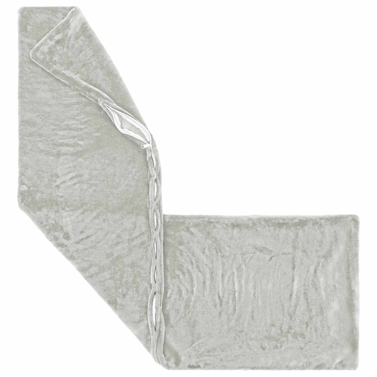 Throw Pillow HEERLEN Light Grey 40 x 145 cm Flannel