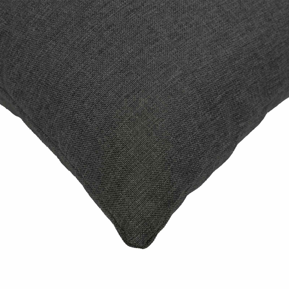 Cushion with Pillow HEERLEN 12 pcs Dark Grey Fabric